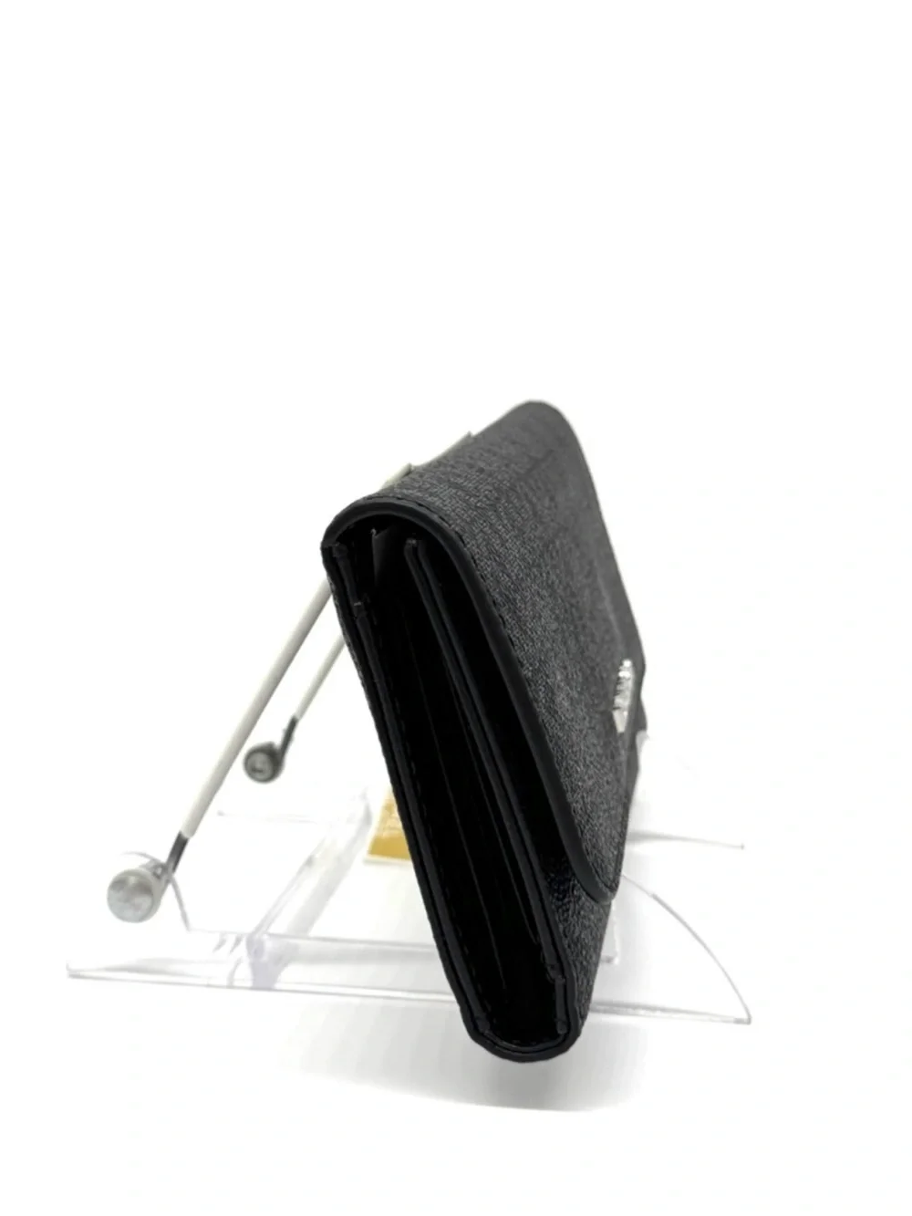 Michael Kors Large Trifold Wallet Black Signature